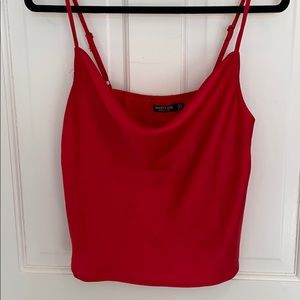Nasty gal cowl neck tank top